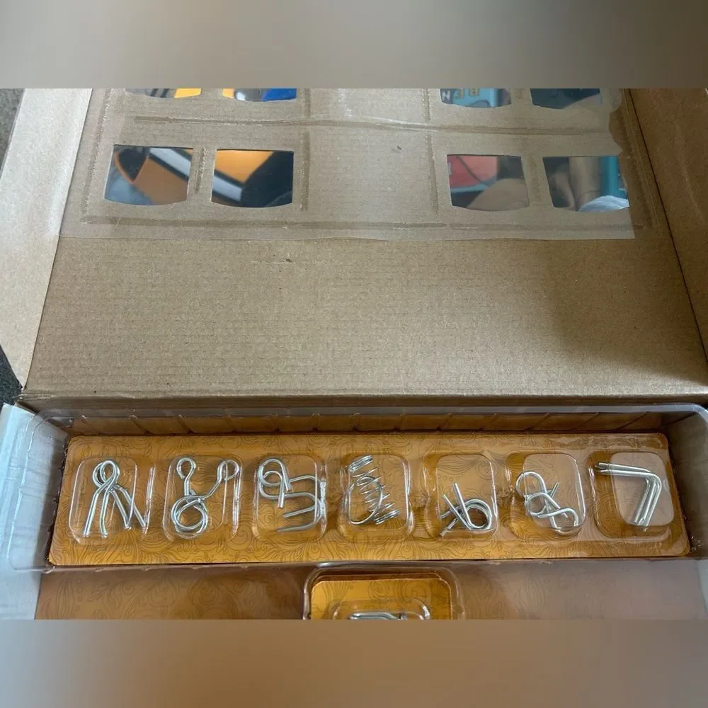 Brain Teaser Wooden and Metal Puzzles